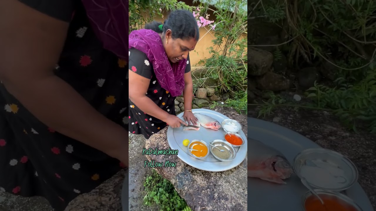 5 kG Fish Fry In Kerala Forest ! #kadalmachan #food #keralafood #reel #shortvideo #fish