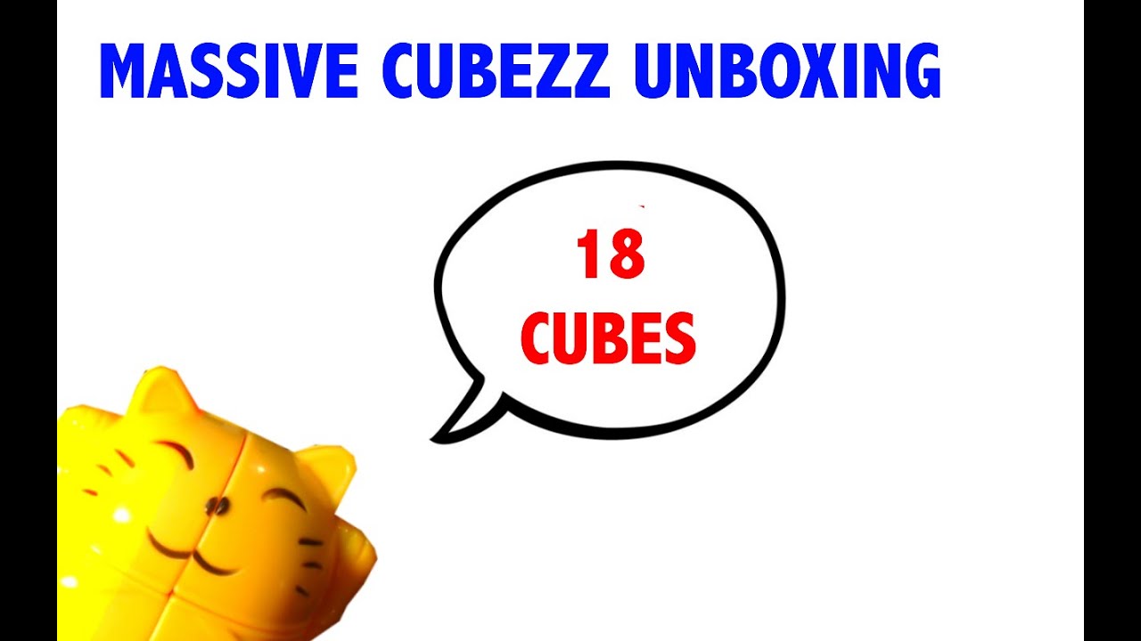 Massive Cubezz Unboxing!!! Moyu Megamorphix, The Cat Cube, And many more!