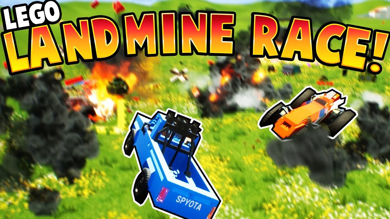 AMAZING LEGO LAND MINE RACE!! (Brick Rigs Gameplay)