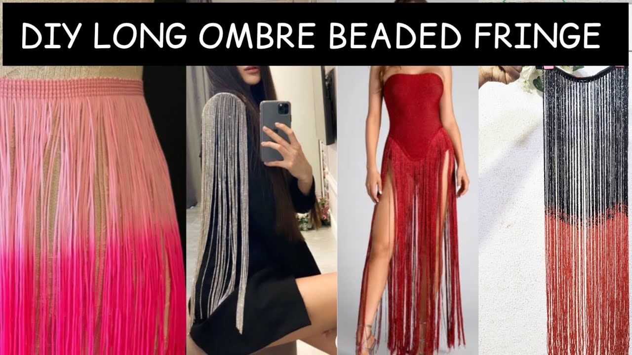 HOW TO MAKE LONG BEADED FRINGE