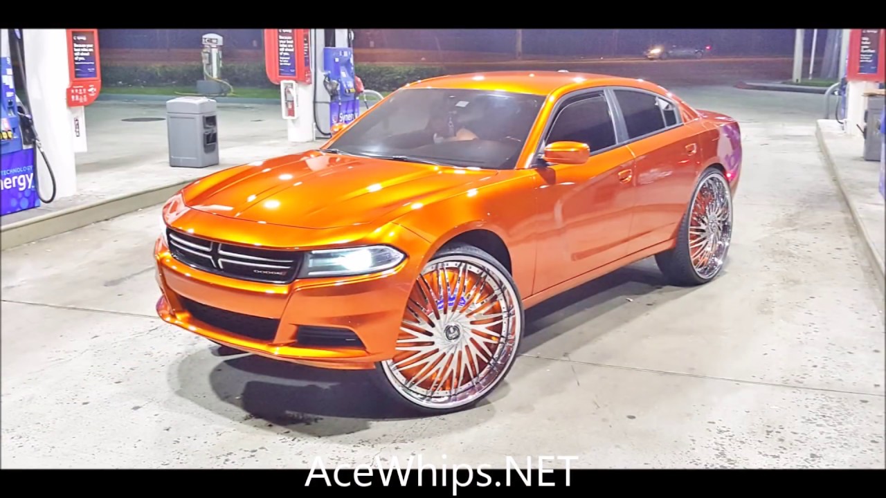 AceWhips.NET- Kerrio's Candy Orange Dodge Charger on 30