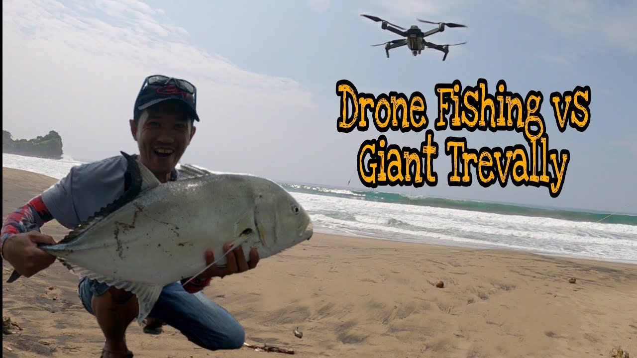 Drone Fishing - Dapat Giant Trevally Babon!!! 