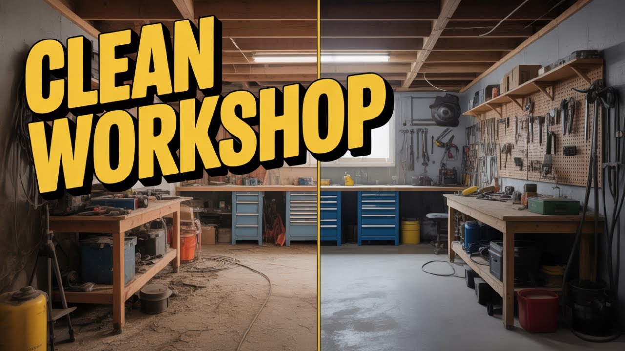 Basement Workshop Decluttering Project #3 | The Final Clean