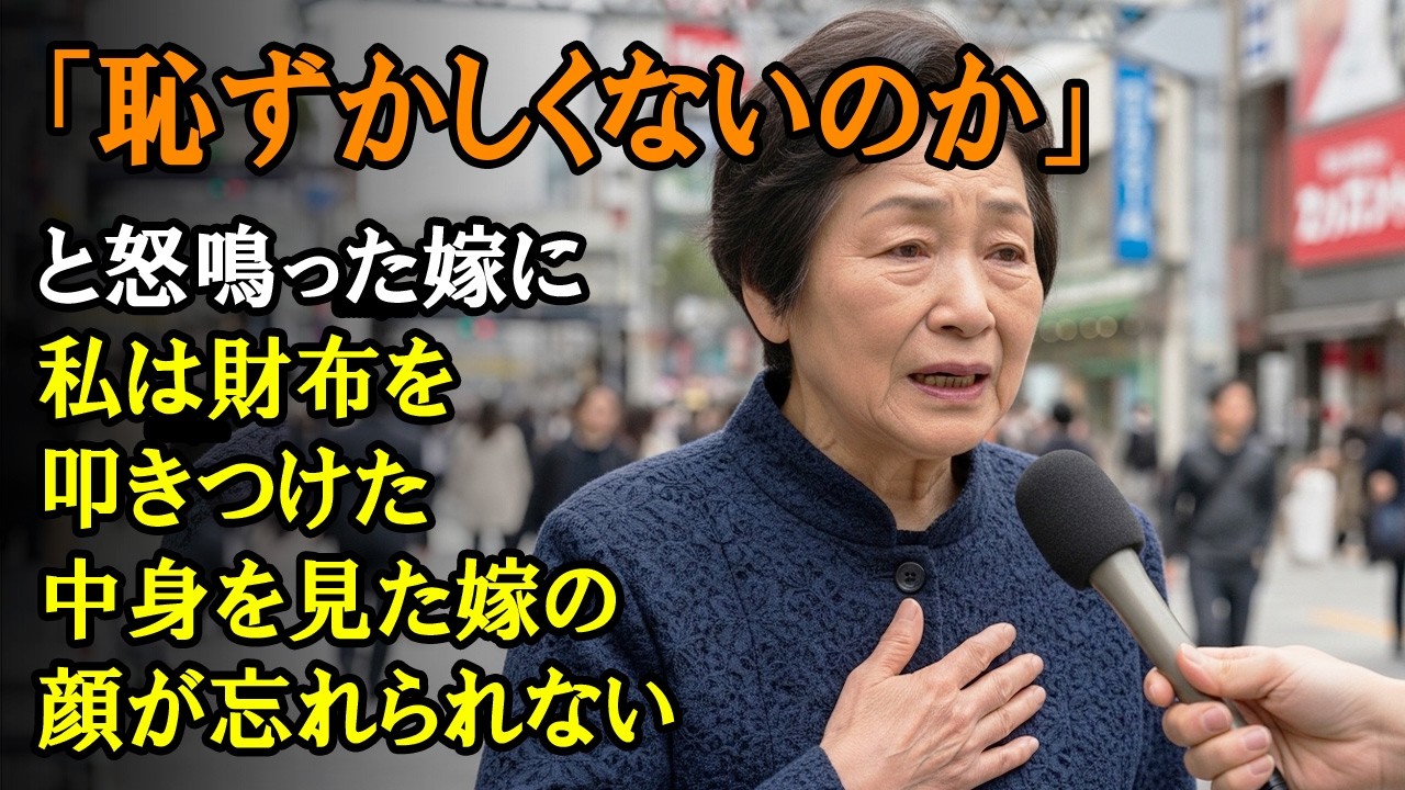 「恥ずかしくないのか」と怒鳴った嫁に、私は財布を叩きつけた。中身を見た嫁の顔が忘れられない