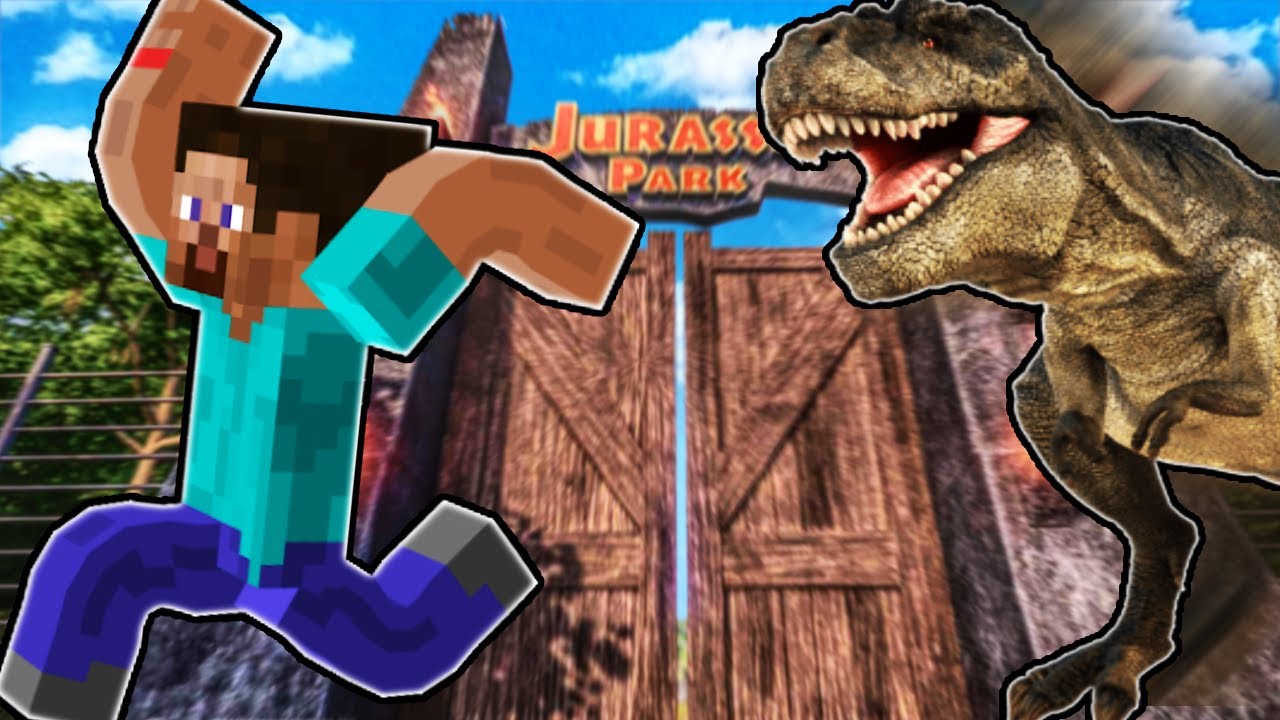 We Let Loose Dinosaurs in Jurassic Park?! (Minecraft Multiplayer Gameplay Roleplay)