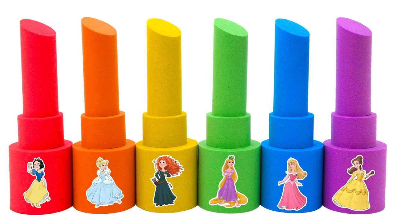 ASMR Video | How To Make Rainbow Princess Lipstick From Kinetic Sand