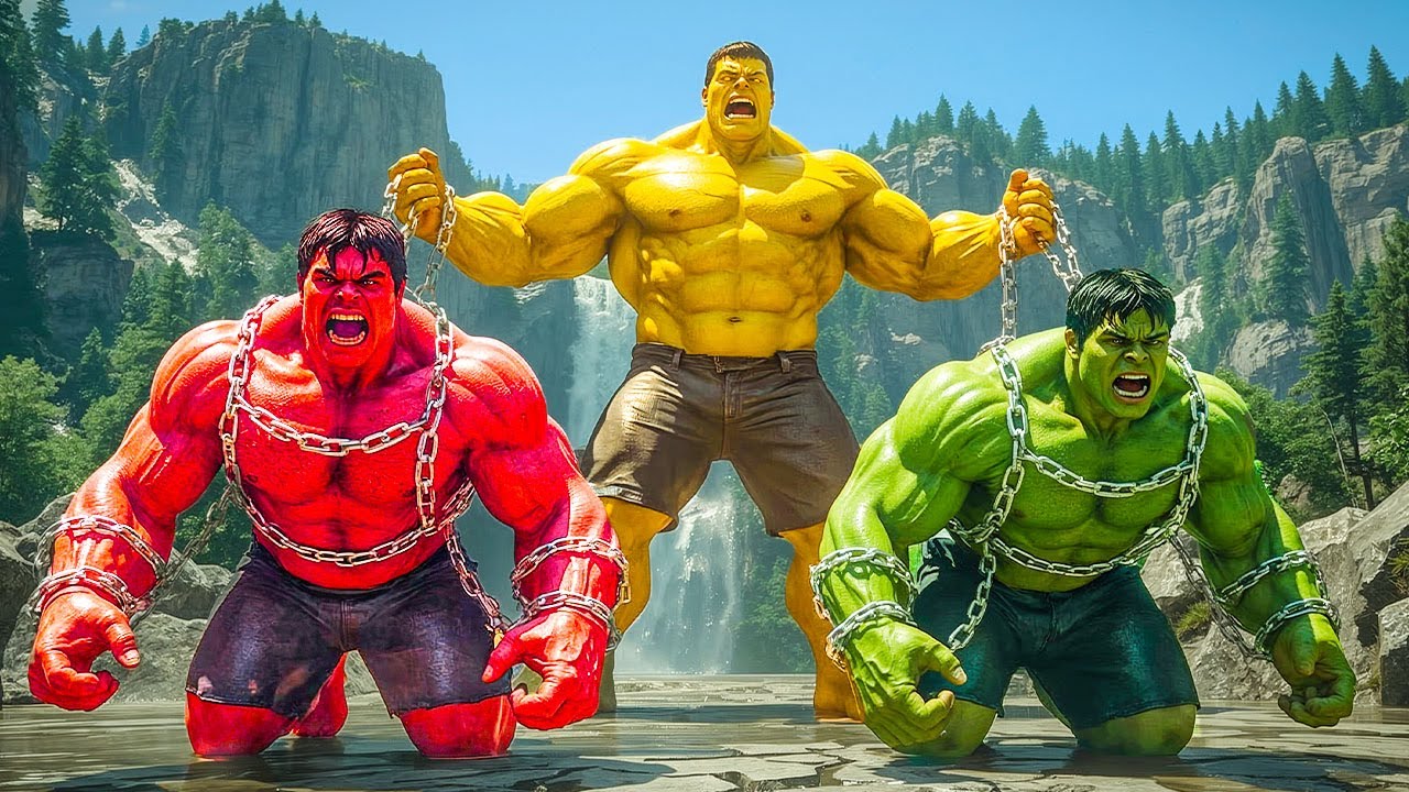 HULK vs RED HULK EPIC BATTLE! However, GOLD HULK Unexpected SAVE Changes Everything!