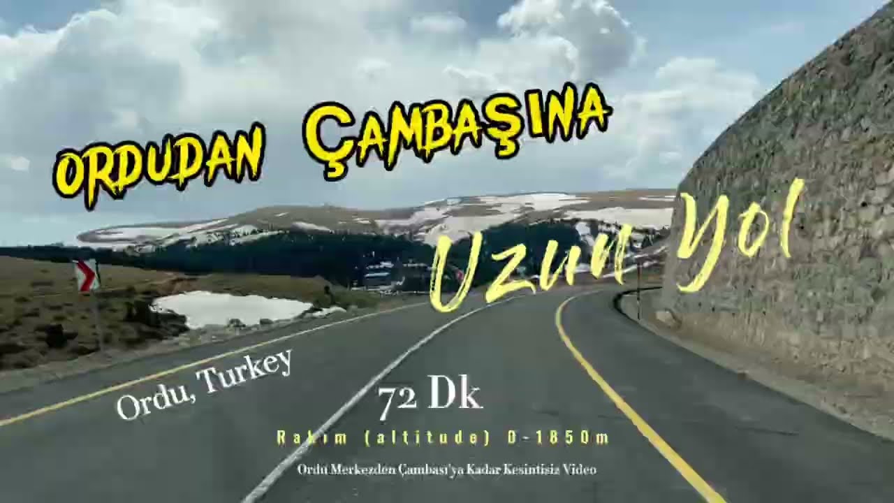 Ordudan Çambaşına Kesintisiz Seyahat