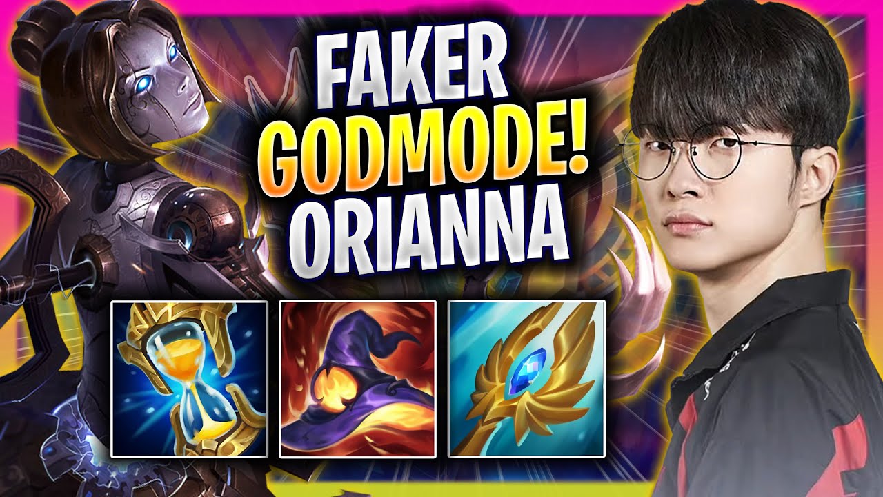 FAKER LITERALLY GOD MODE WITH ORIANNA! - T1 Faker Plays Orianna MID vs Jayce! | Season 2025