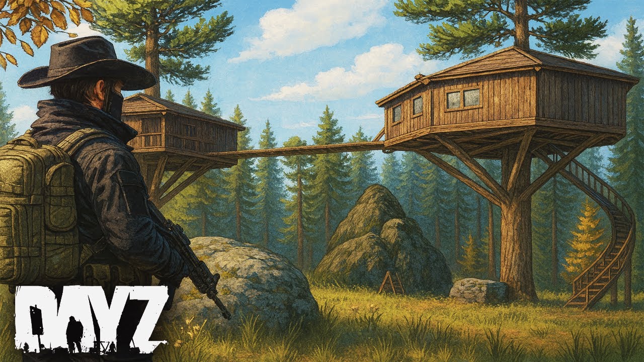 Я ПОСТРОИЛ СКРЫТУЮ БАЗУ ДОМИКА НА ДЕРЕВЕ в DayZ и ЗАЩИЩАЛ ЕЕ!