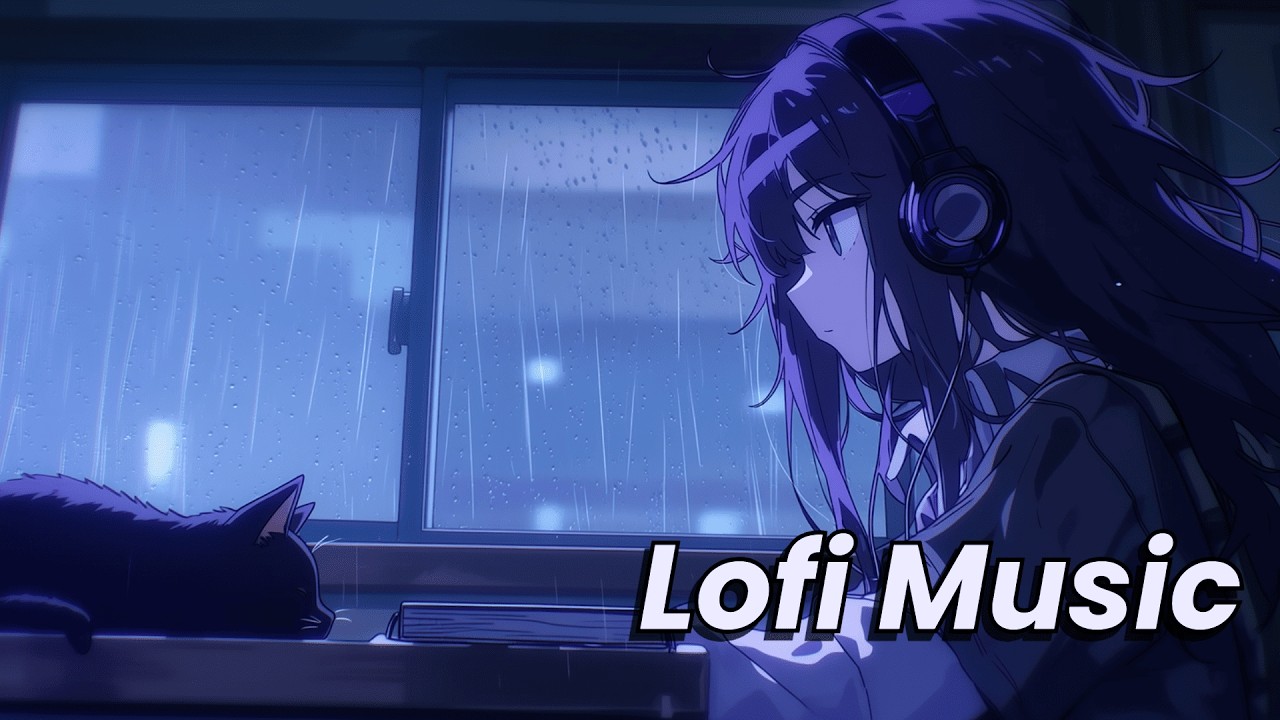Lofi Music - Rainy Violet Night