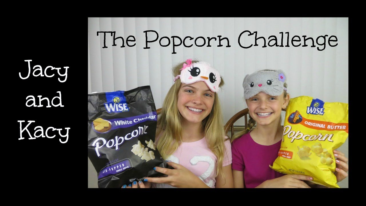 The Popcorn Challenge ~ Jacy and Kacy