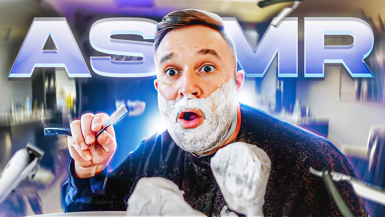 JE RASE COMPLETEMENT MA BARBE EN ASMR!!! (une catastrophe)