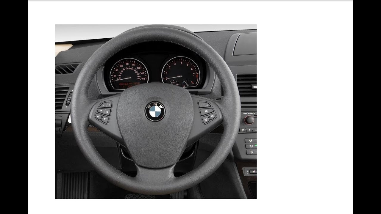 MEWANT--  for BMW X3 E83 2005-2010 Hand Stitch Car Steering Wheel Cover Installation