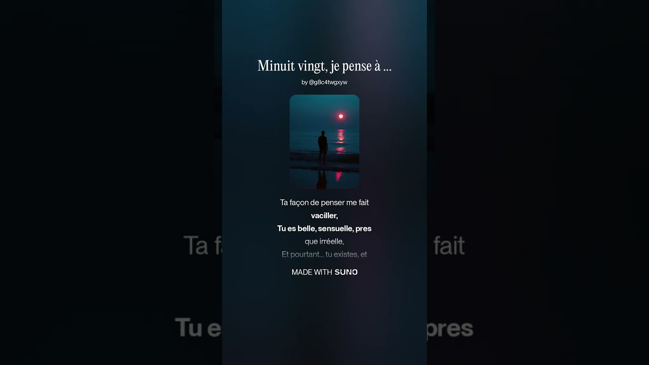 Minuit vingt, je pense à toi