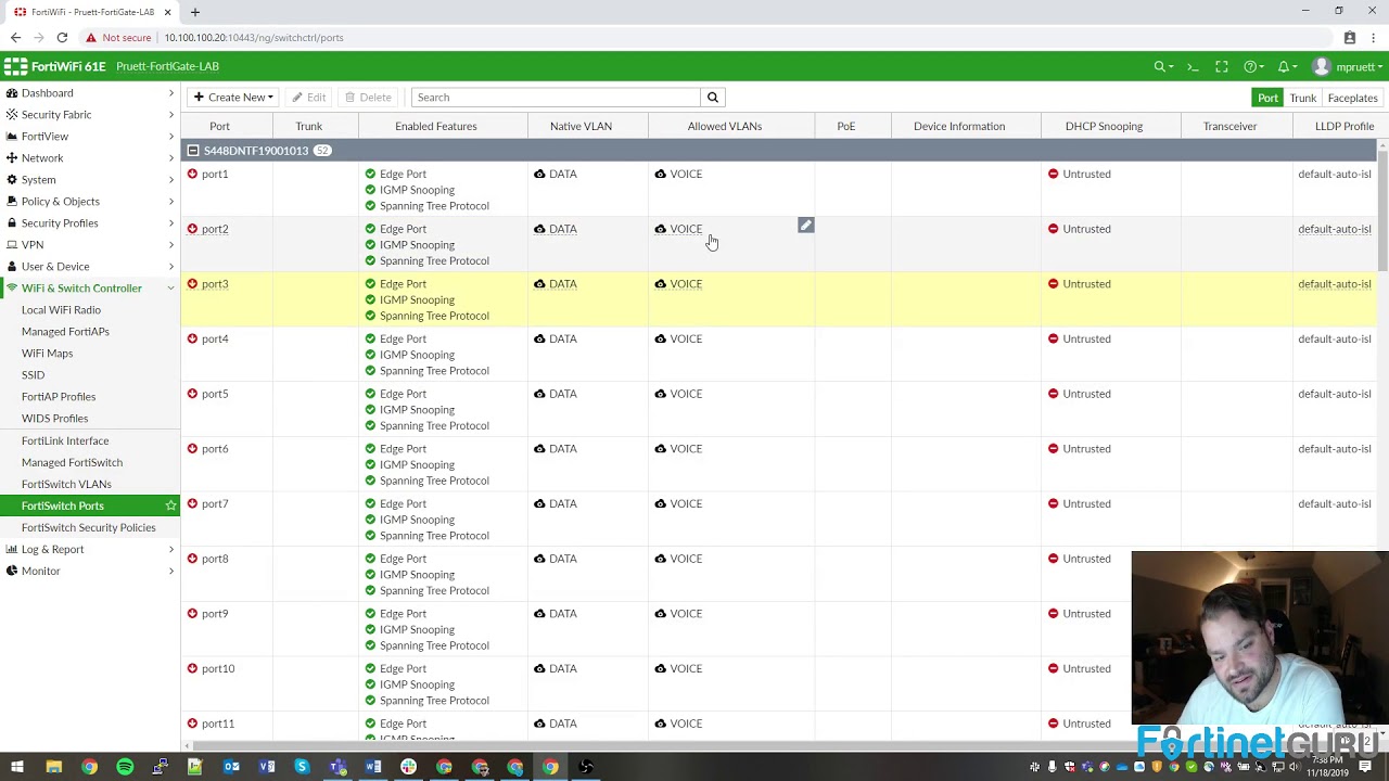 Auto Tagging VOIP Phones To Voice VLAN On FortiGate Managed FortiSwitch