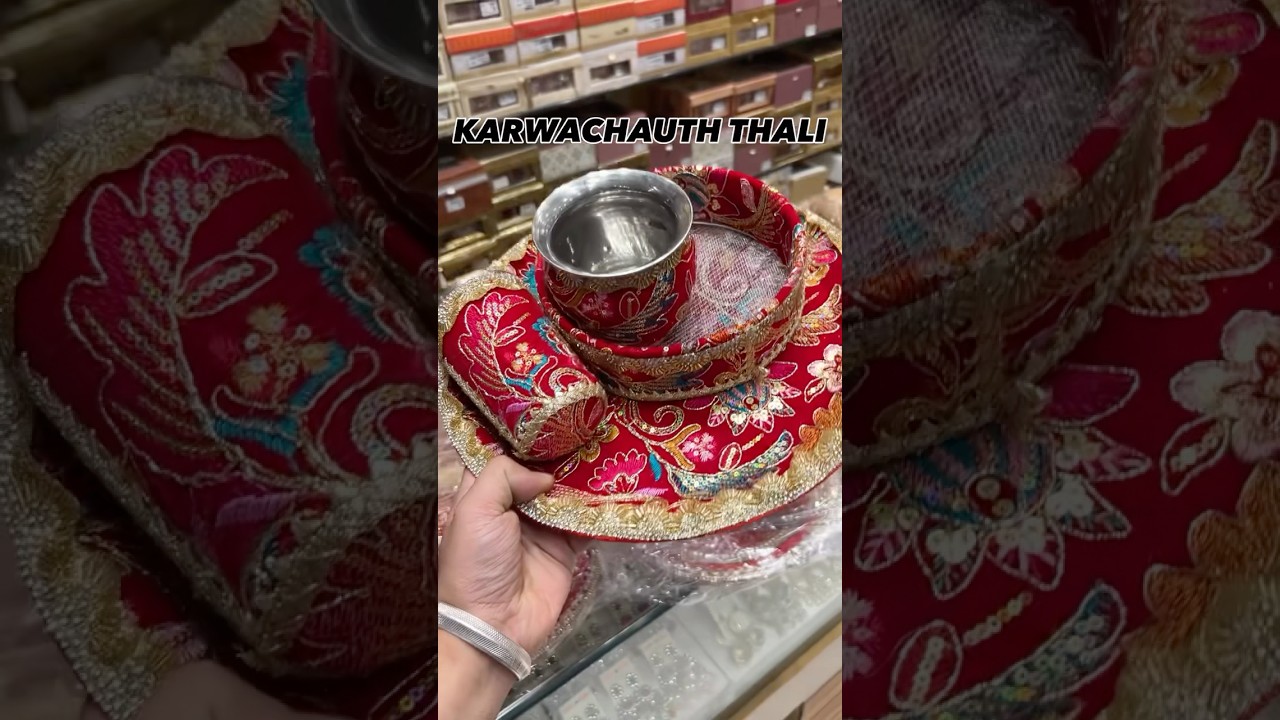 Hello ladies!!!!!👋 karwa special thali 😍🤯