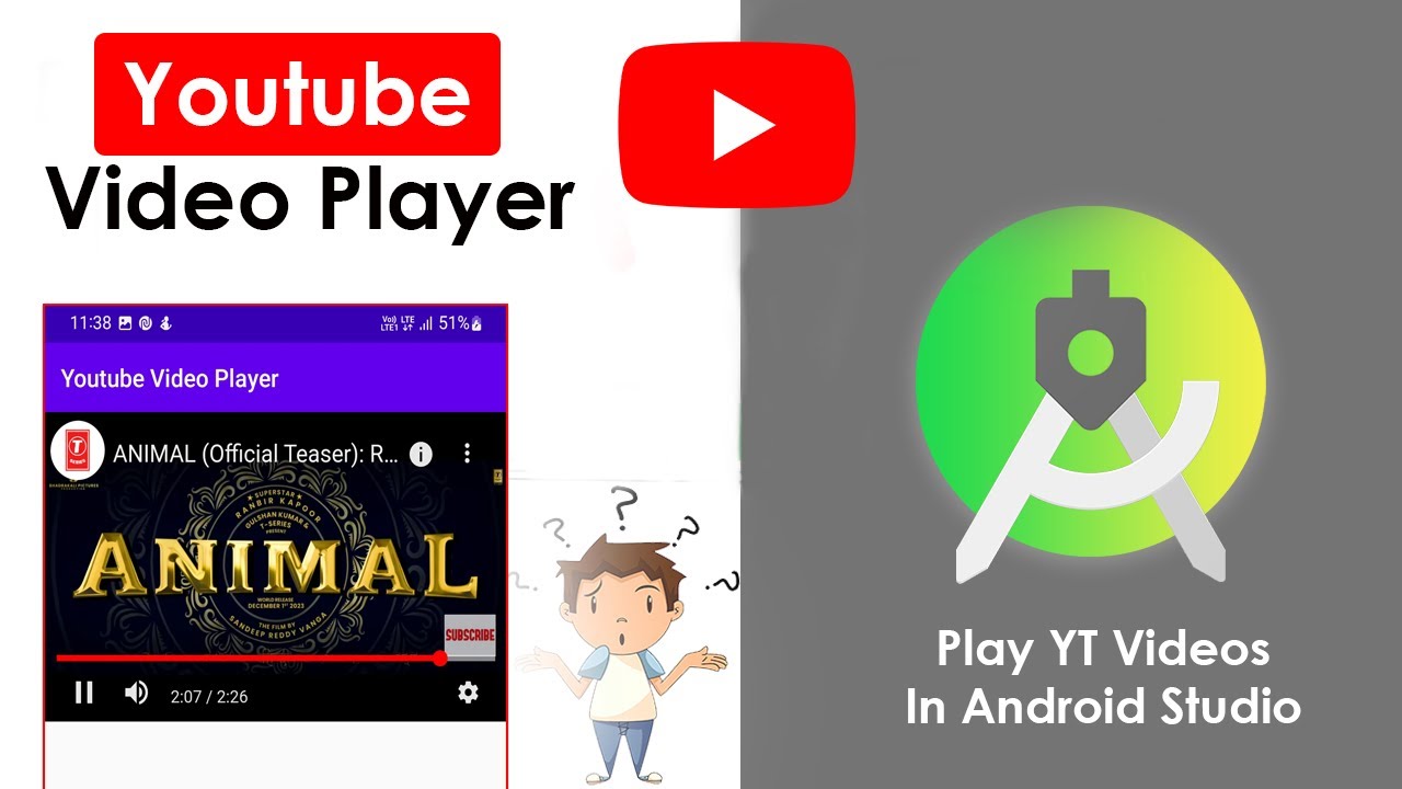How to Play Youtube Video In Android App | Get Thumbnail of Youtube Video In App | #87