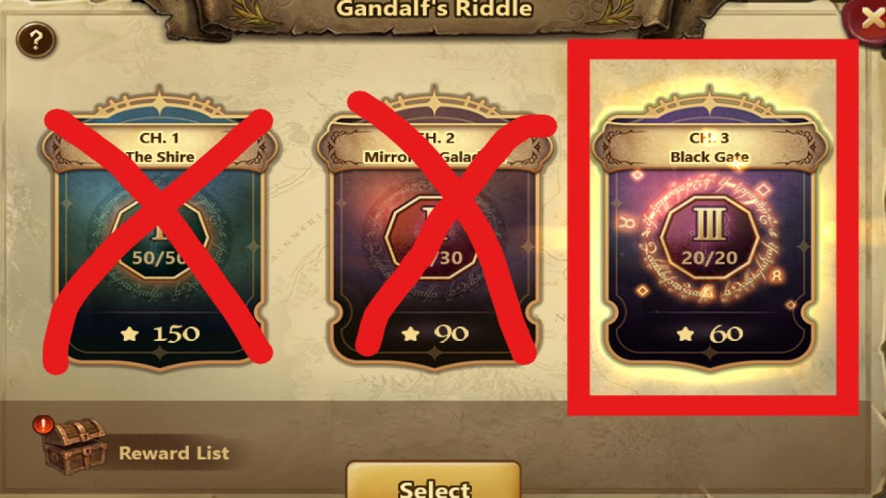 Summoners War Gandalf's Riddle 81-100 Chapter 3  3* Full Clear