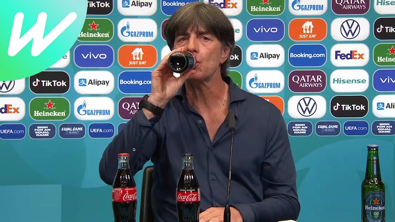 Joachim Löw REALLY loves Coca-Cola!