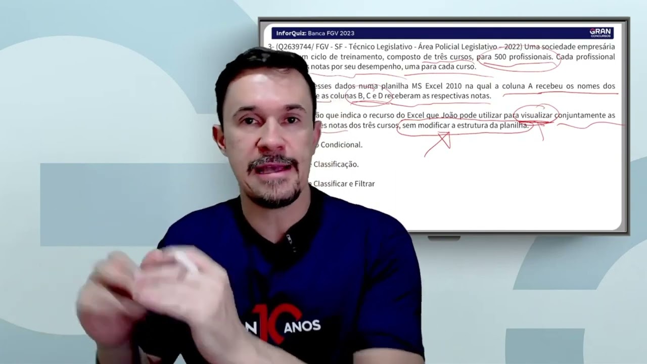 InforQuiz - Banca FGV 2023 (Questão 3)