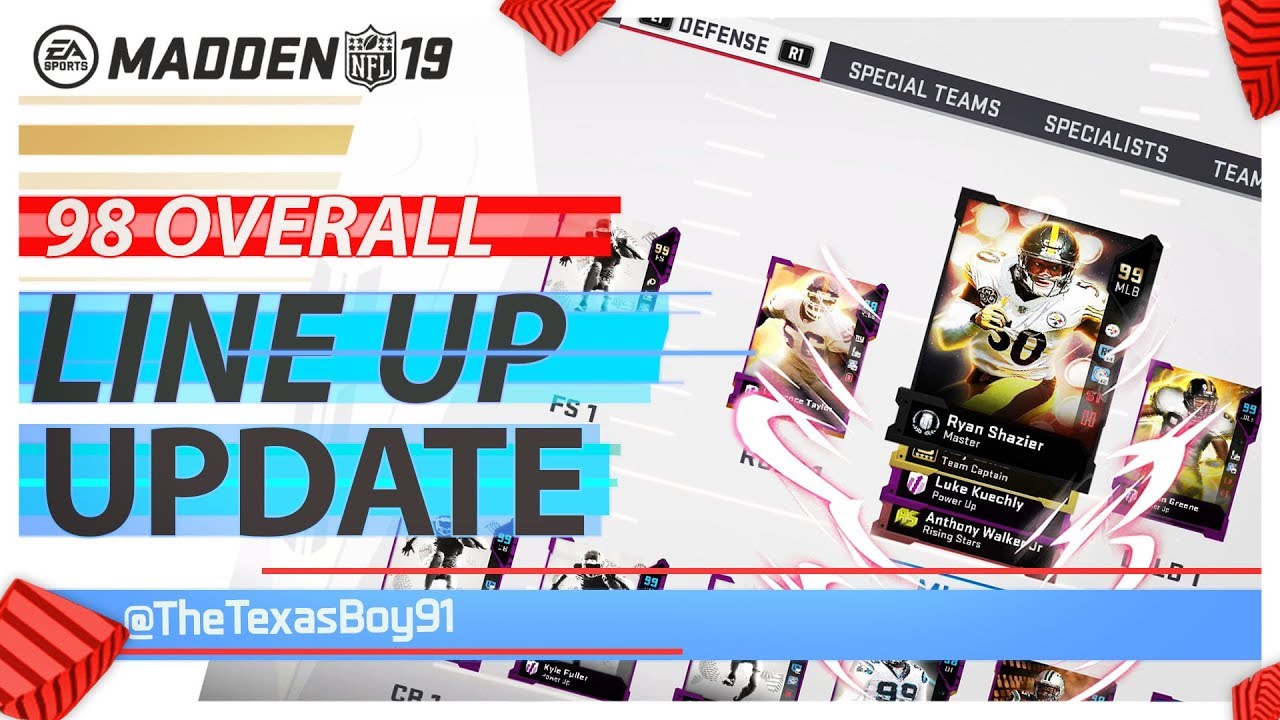 I Spent 1.5 Million For a Plus 1 Speed Boost | 98 Overall Team Line Up Update | Madden 19