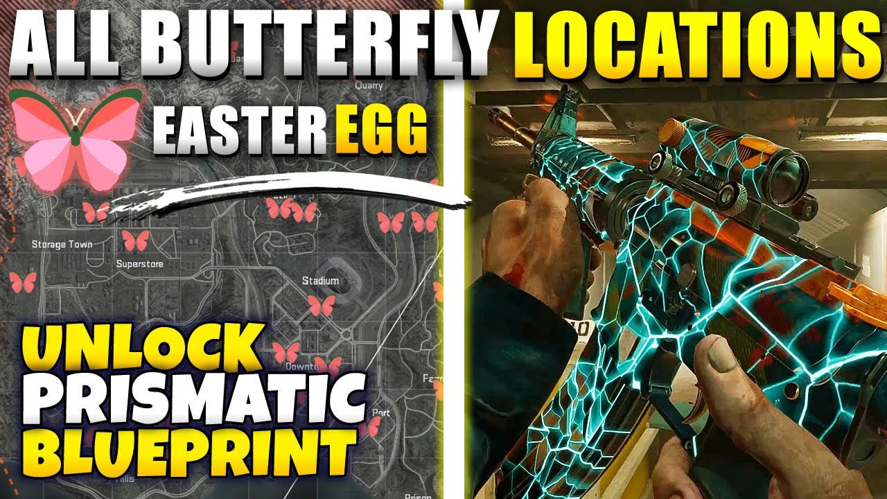 Warzone All Butterfly Chest Locations EASTER EGG (How To Unlock Prismatic Blueprint The Fastest Way)