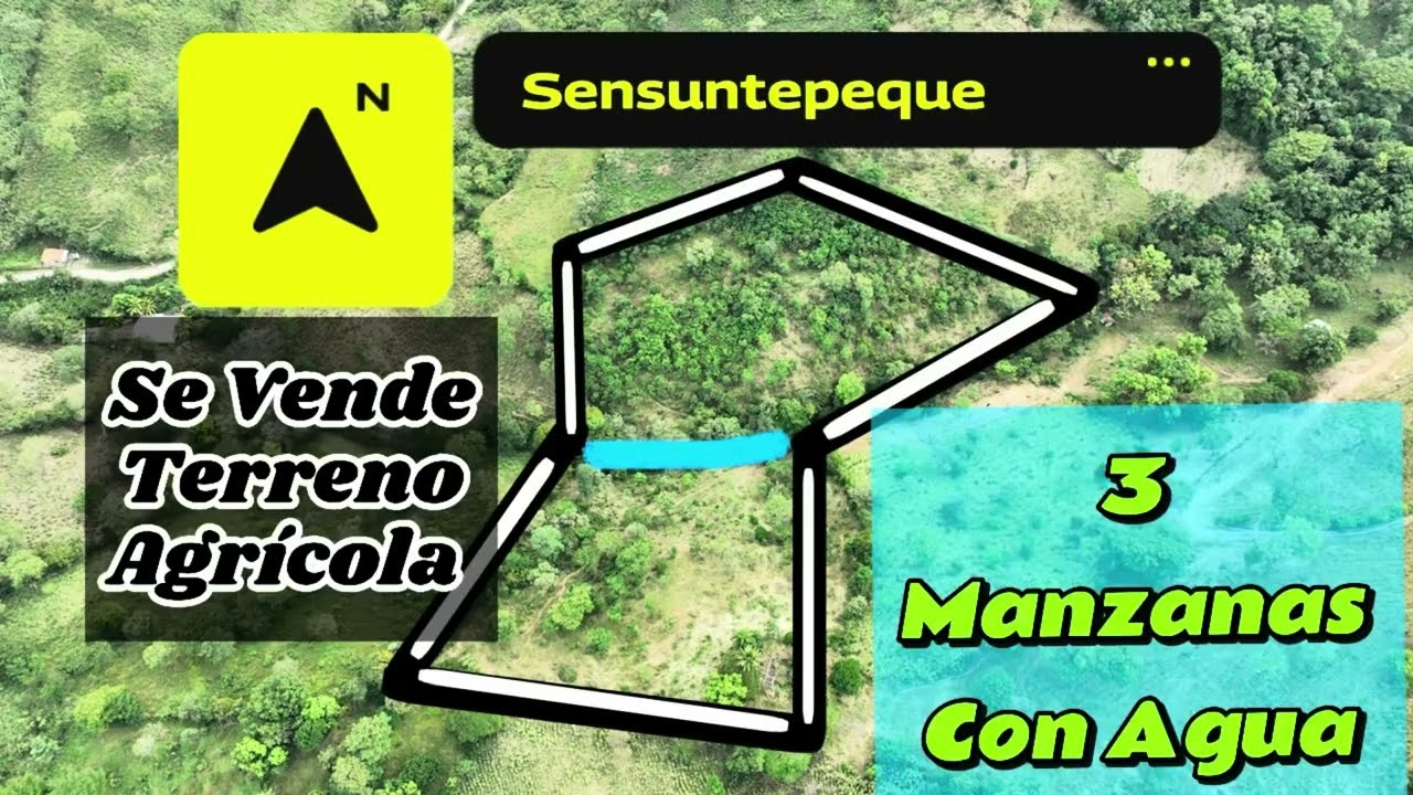 Se Vende Terreno Agrícola en Sensuntepeque