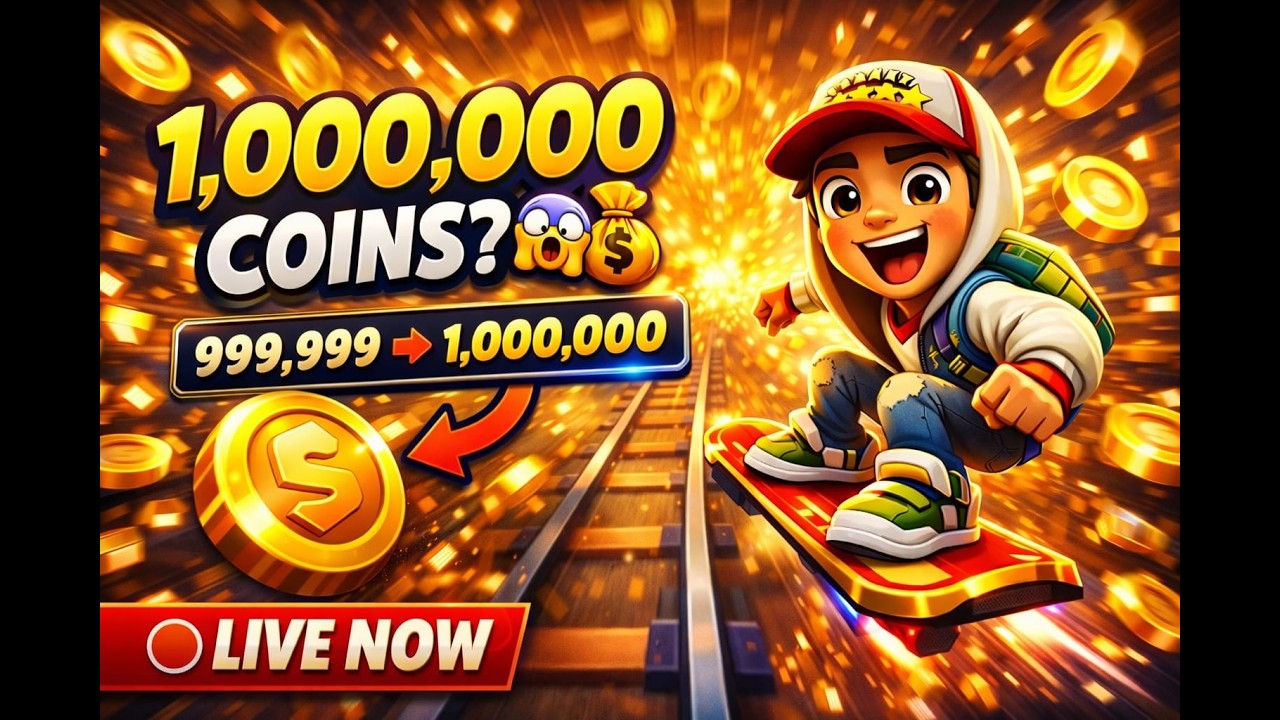 🛑LIVE NOW FOR COLLECTING COINS OVER 1 MILLIONS 🔥🪙🤣 #shortsfeed #subwaysurfers #subwaysurfe #money