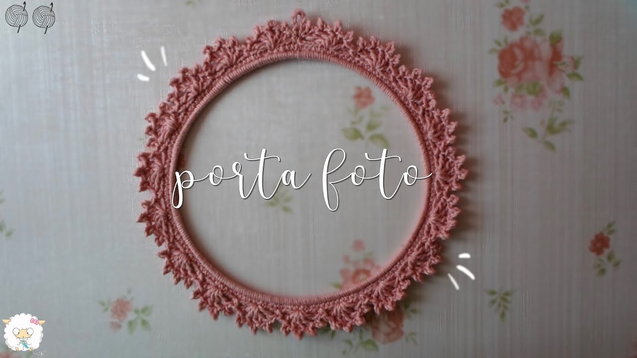 Porta foto o retrato a crochet | Marco para foto a crochet