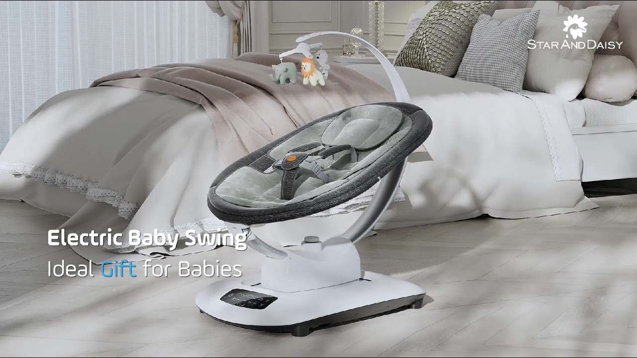 StarAndDaisy Soft Swing Electric Baby Swing Rocker