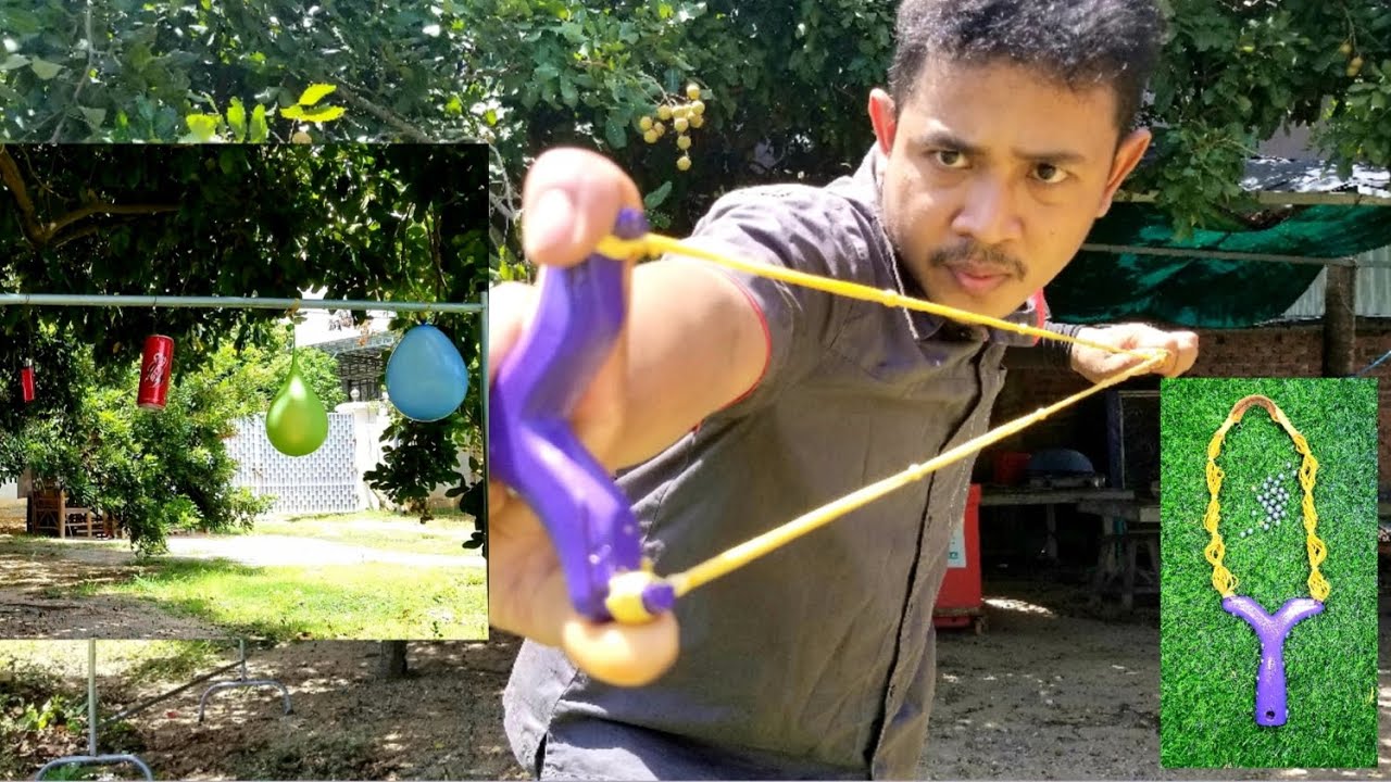 How to make amazing powerful slingshot from old Paint Brush