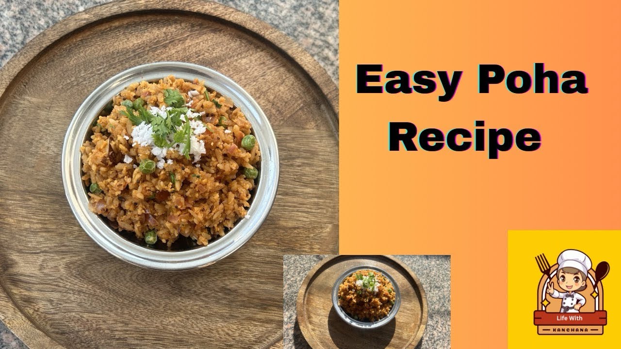 Sweet & Spicy Poha Recipe | Soft, Flavorful & Healthy Breakfast Option@CookingWithKanchana09 