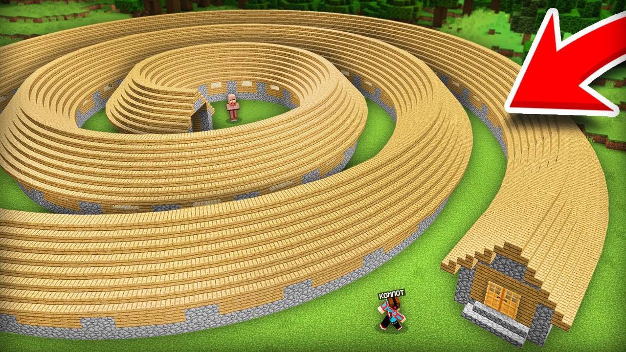 ОТКУДА В НАШЕЙ ДЕРЕВНЕ ДОМ ИЛЛЮЗИЯ В МАЙНКРАФТ | Компот Minecraft