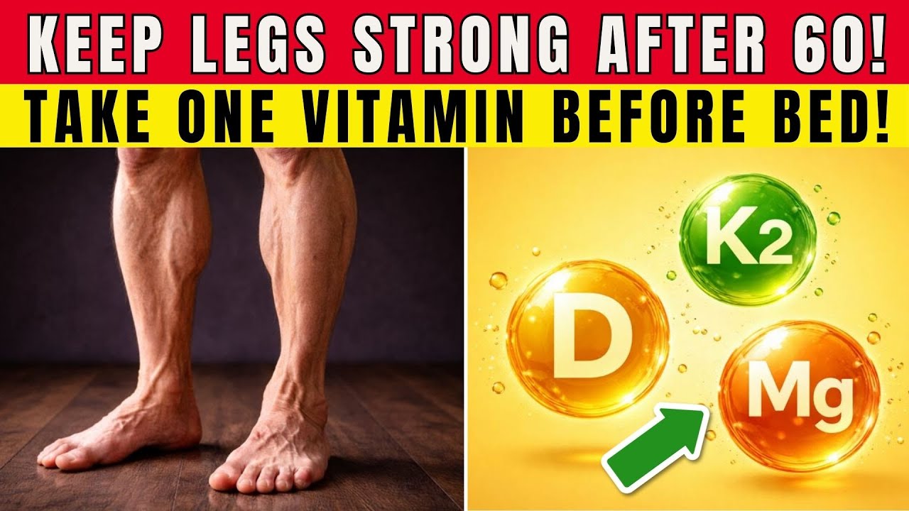 3 Vitamins to Supercharge Your Legs After 60 | Senior Health Tips