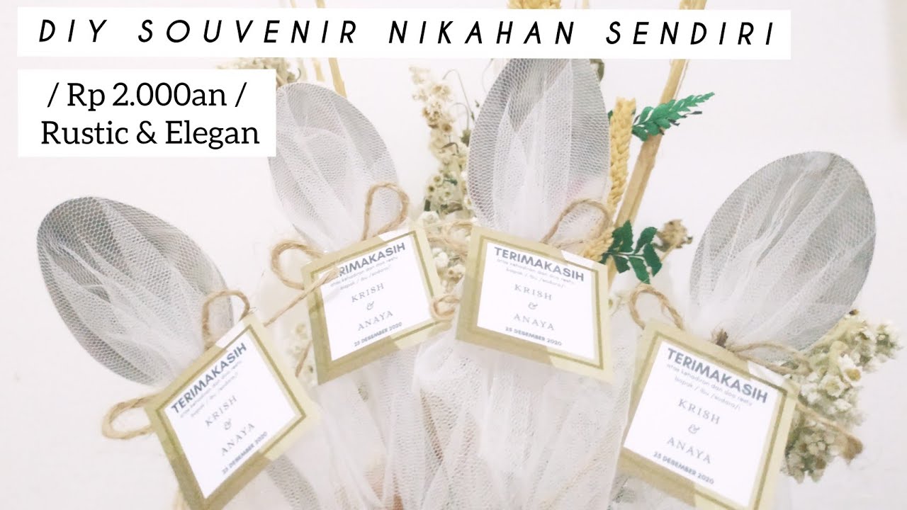 DIY Souvenir Nikahan Sendiri ( Murah Tapi Elegan dan Rustic)