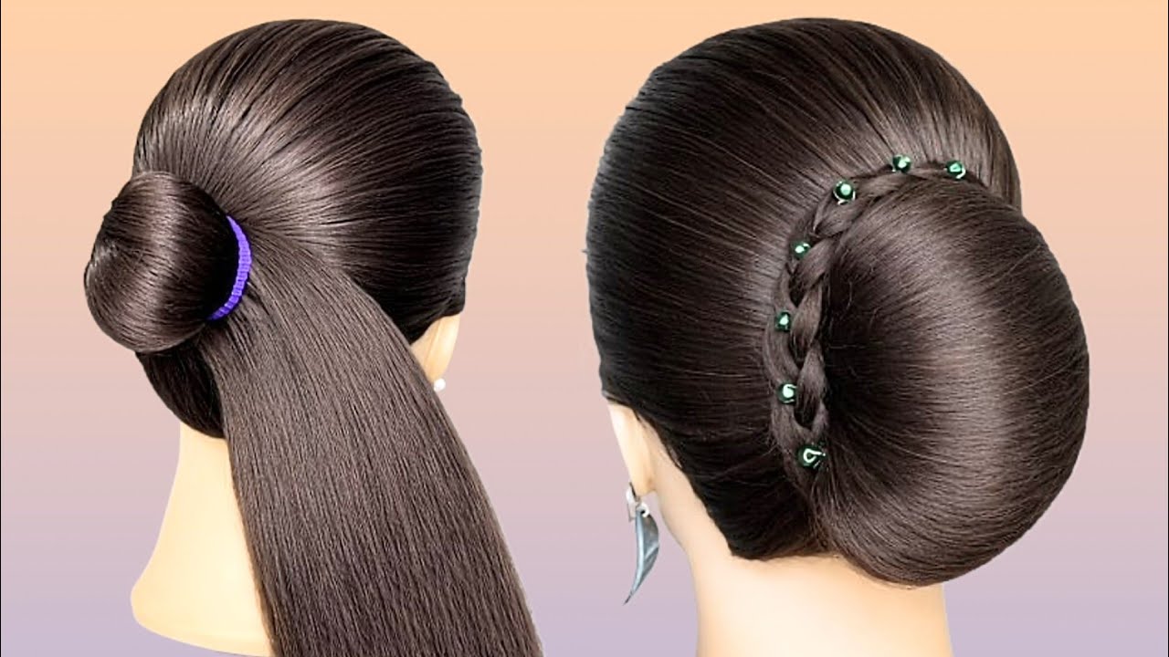 Урок по созданию красивой новой прически с собранными волосами_ Быстрые прически с собранными вол...
