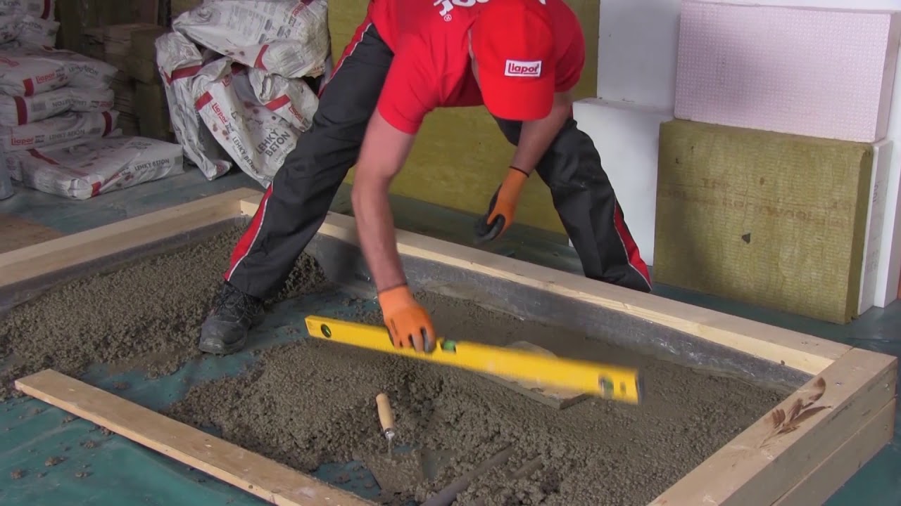Podlahy z lehkého betonu ze směsi Liapor Mix