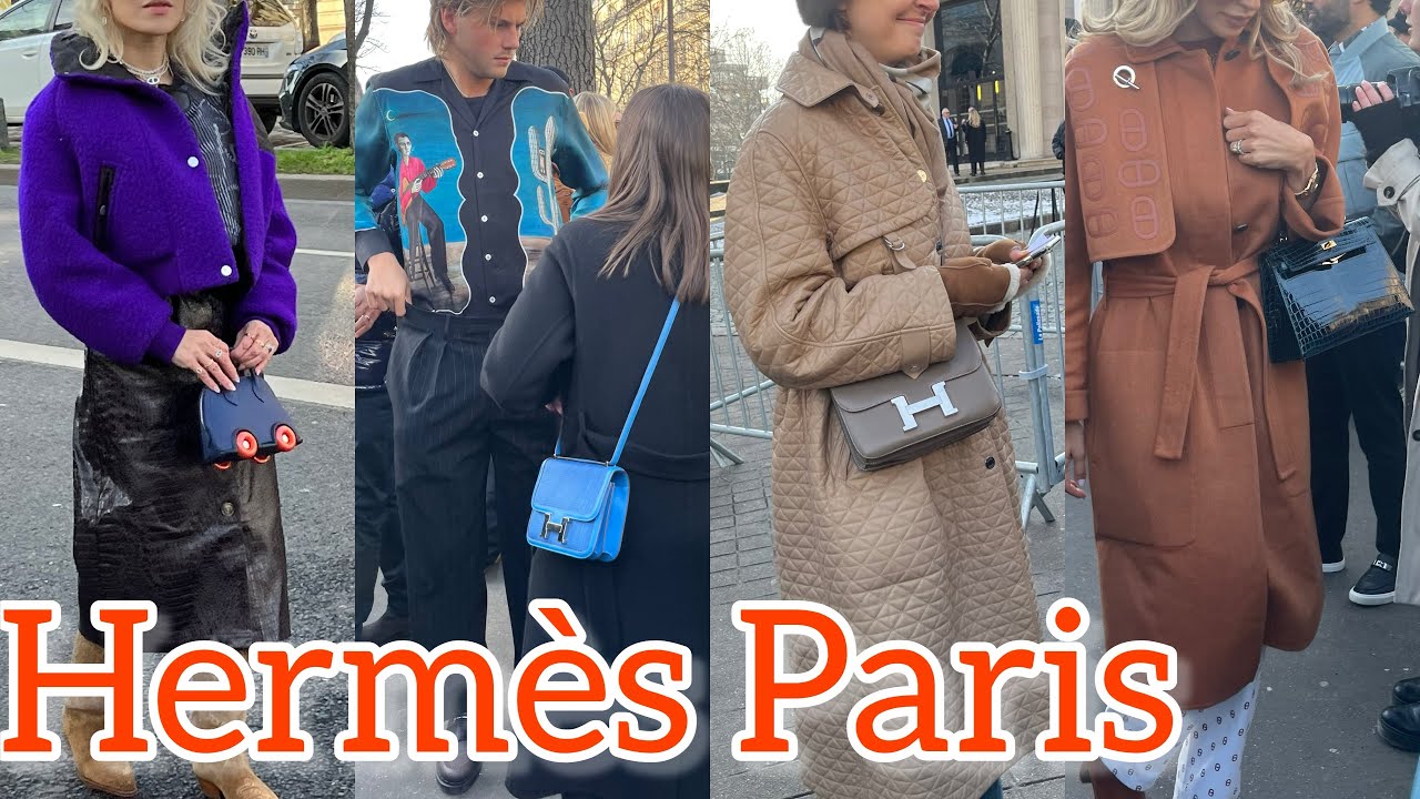 Неделя мужской моды Hermes в Париже 2024-2025 Paris Street Style