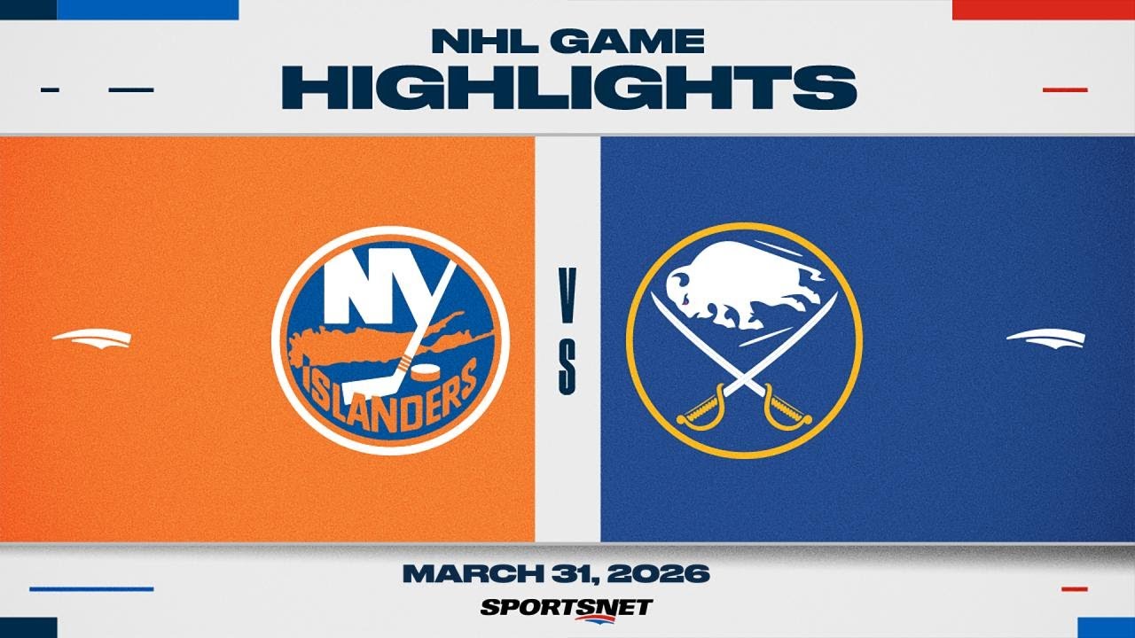 NHL Highlights | Islanders vs. Sabres - March 31, 2026