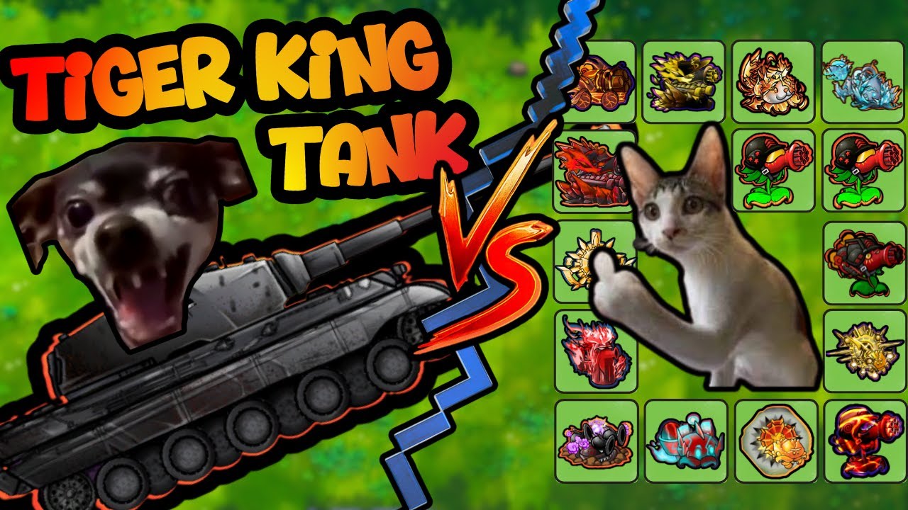 FUNNY PVZ | Tiger King Tank 1,600,000 HP🛡️VS All Ultimate Plants!!!💥| Who Will Win?