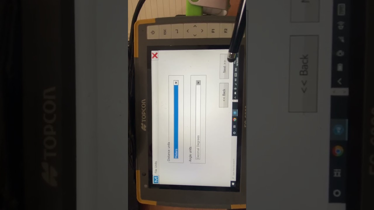 How to upload a file from USB to Topcon FC6000