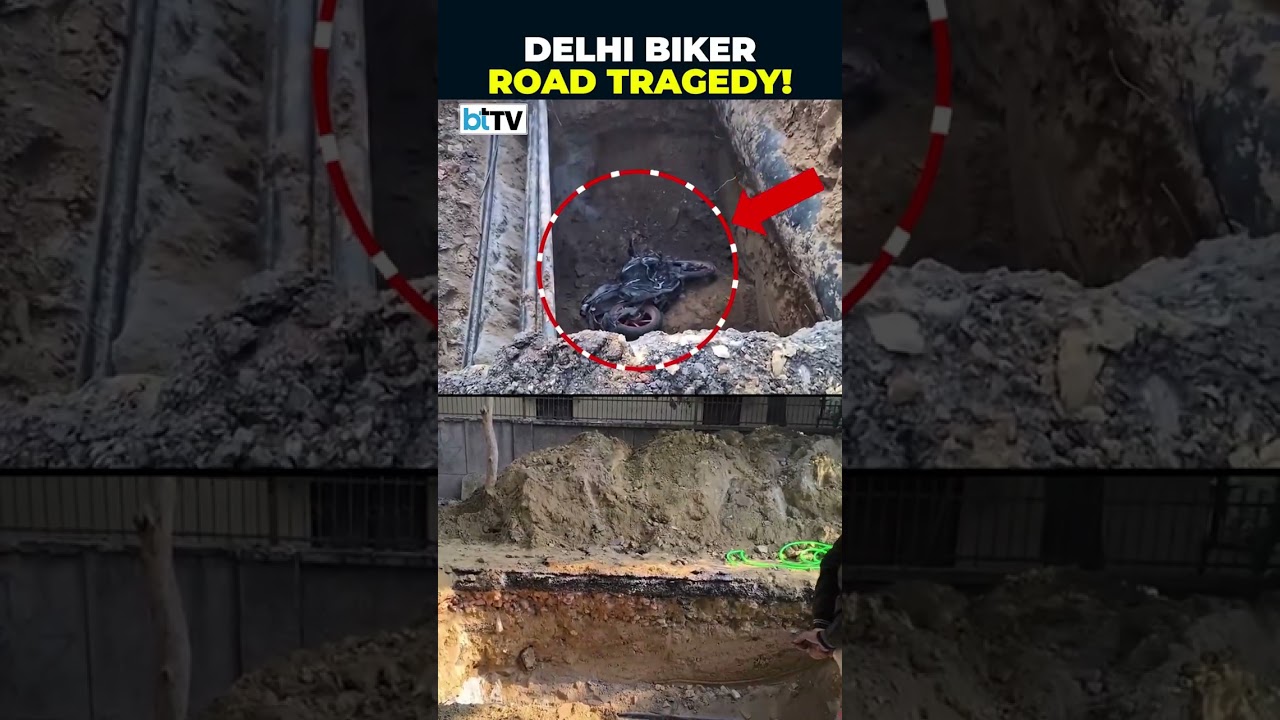 Janakpuri Tragedy: 25-Yr Old Biker Dies After Falling Into Pit On Under-Construction Road