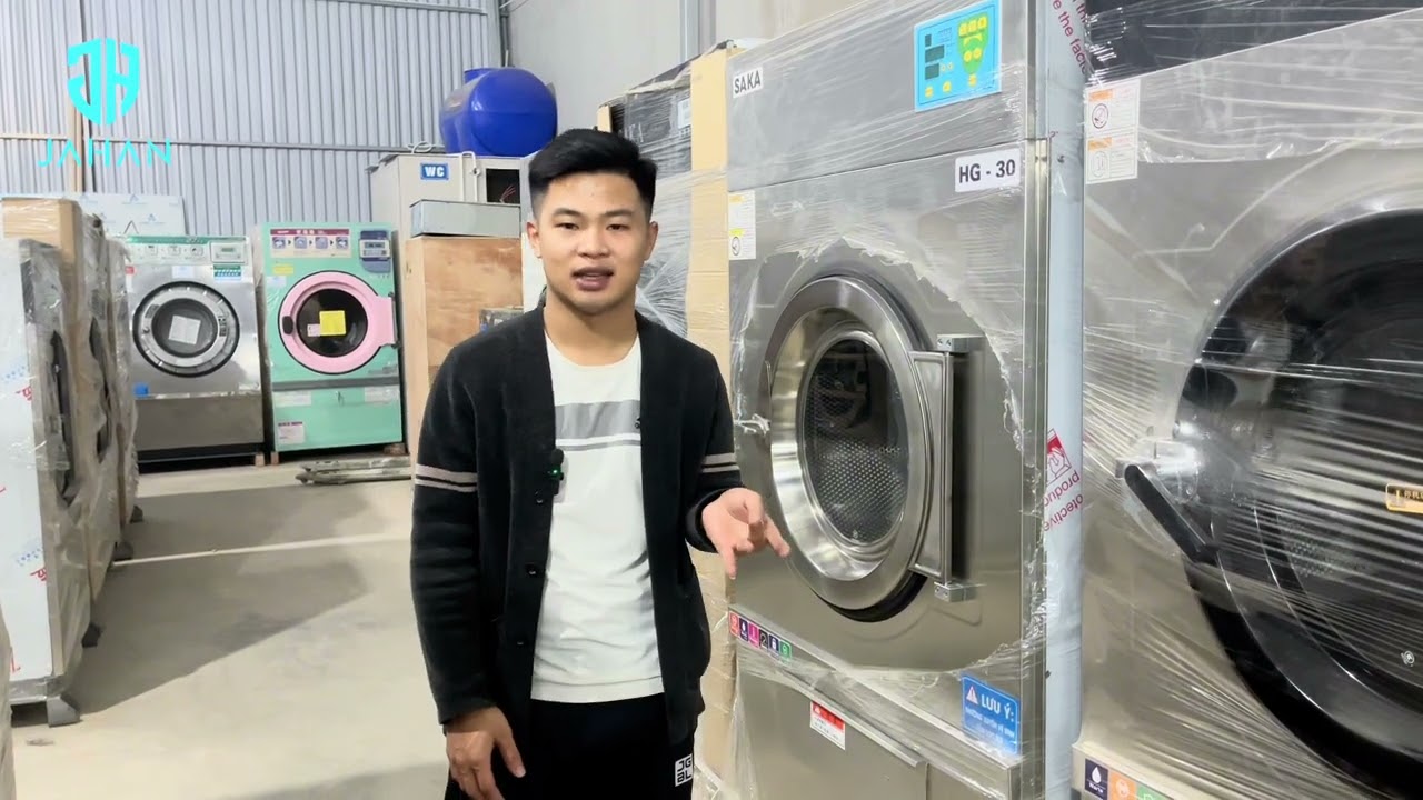 MÁY GIẶT CÔNG NGHIỆP 25kg (giá tốt) hơn 100tr đồng là có thể mở mô hình giặt sấy công nghiệp