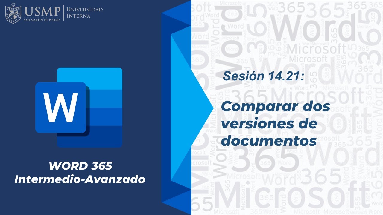 Word 365 (I): Sesión 14.21 - Comparar dos versiones de documentos