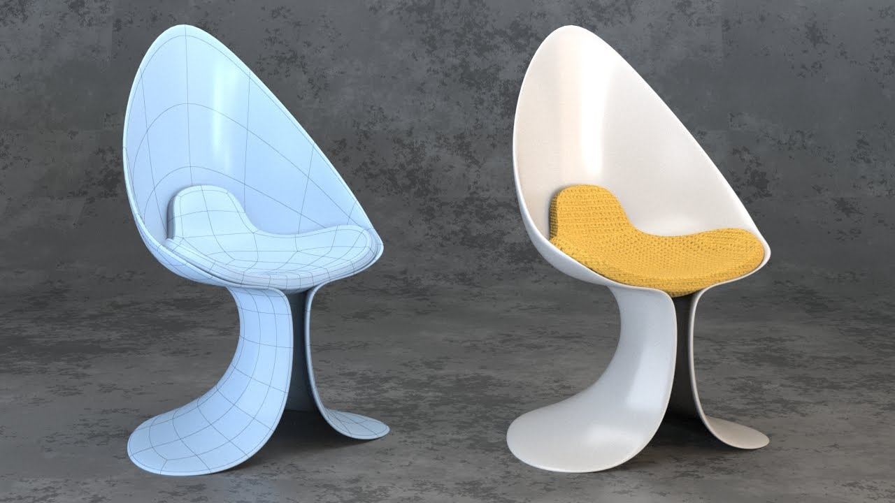 【3dsmax Model tutorial】3dsmax Making a Streamline Seat（Chinese taught）