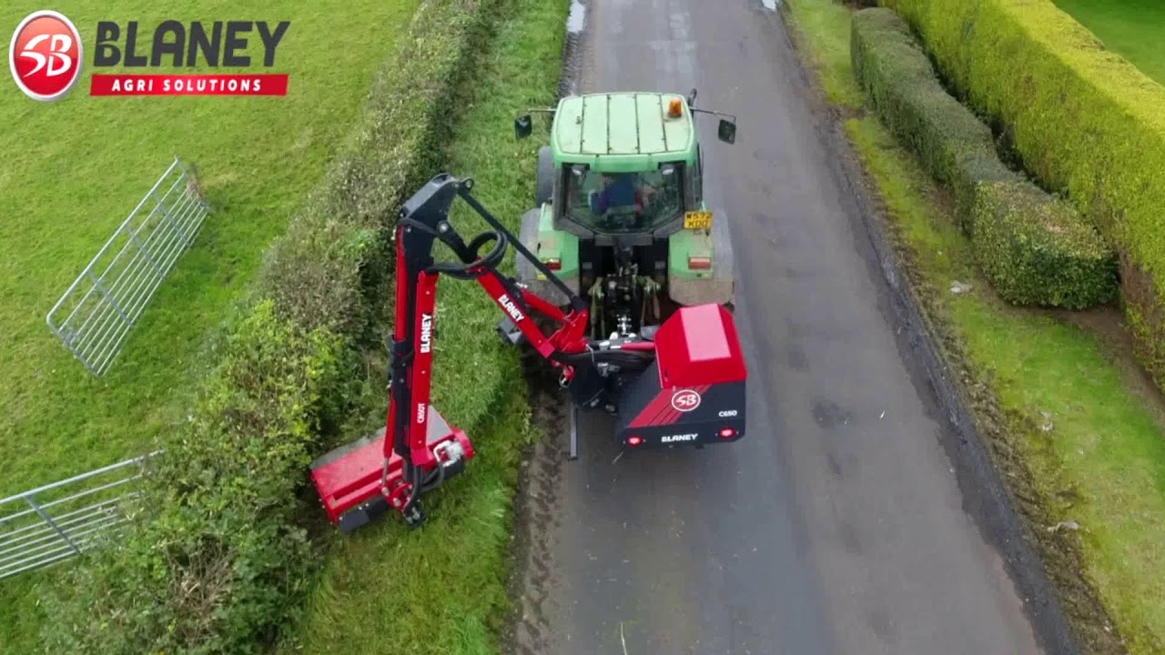 Blaney Agri   C650T Hedgecutter Part 1   Facing & Verge Cutting