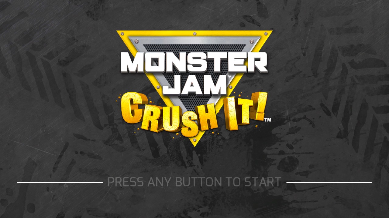 Monster Jam: Crush It! Title Screen (PS4, Xbox One)