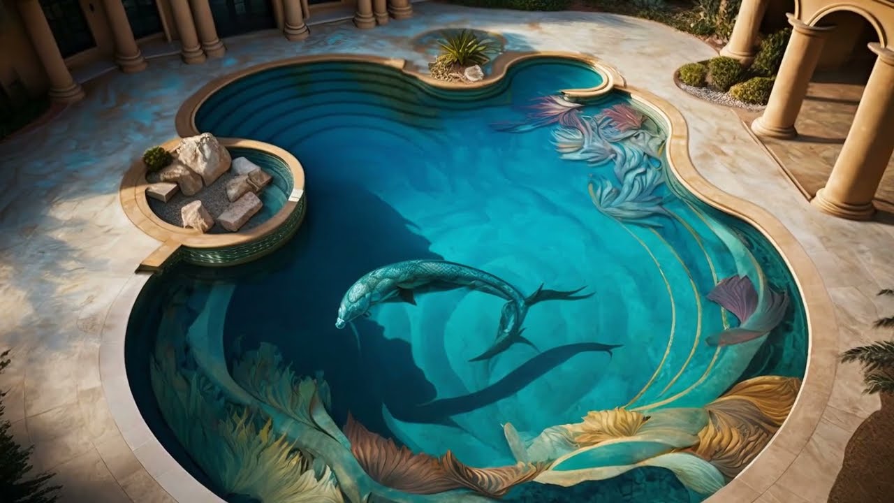 Pool Design Ideas Made with AI Software
