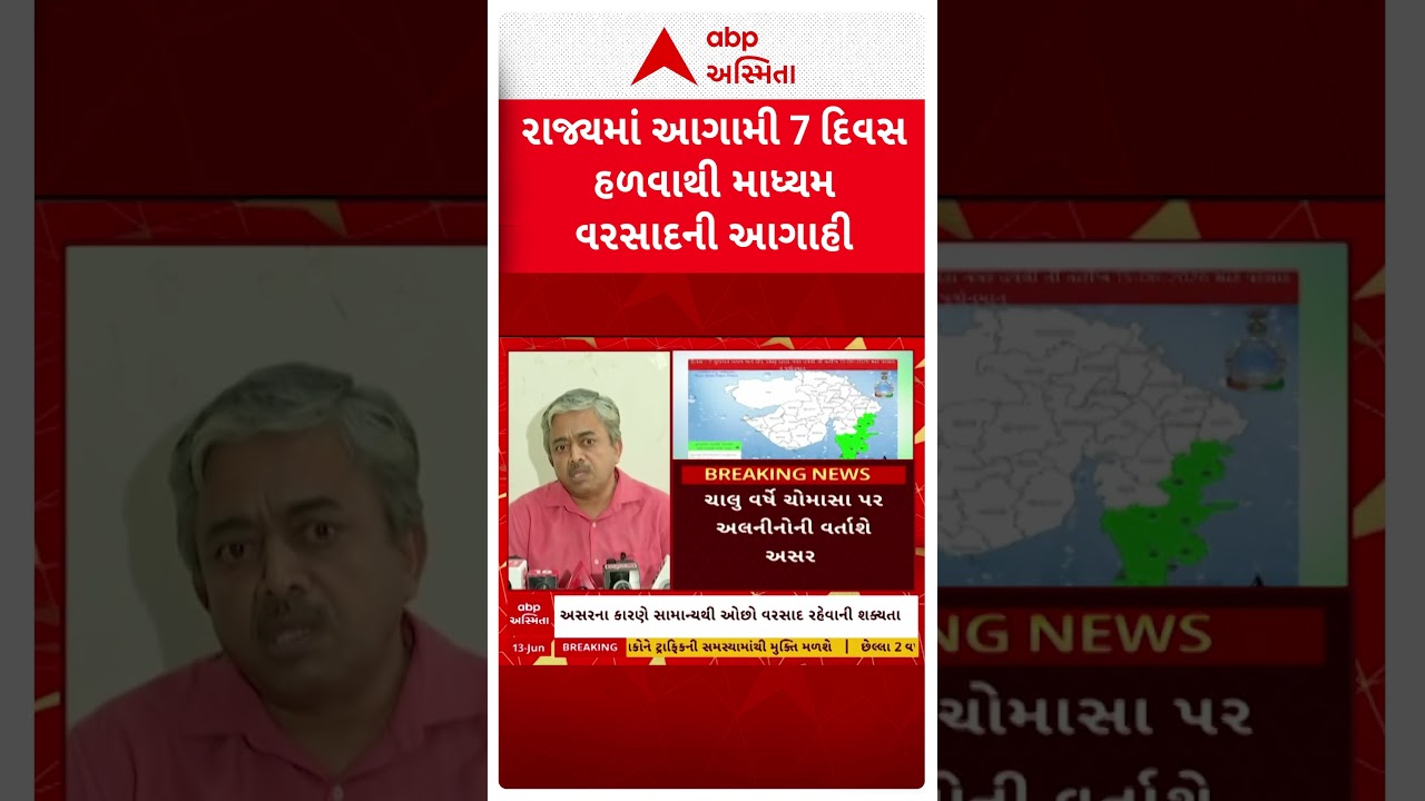 Gujarat Rain Forecast | ગુજરાતમાં આગામી 7 દિવસ વરસાદની આગાહી, કયા જિલ્લામાં વરસશે વરસાદ